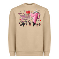 Mushroom sips & trips target inspired stanley Heavyweight Sweatshirt - MaliasSmallBusiness