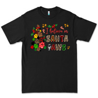 Black i believe in santa paws Premium Tee - AdoDesignShop