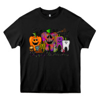 Black happy halloween tooth Heavy Core Tee - RacoonDesign