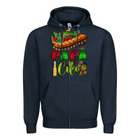 Navy papa cito sombrero Zipper Hoodie - BarkalooDesign