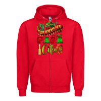 Red papa cito sombrero Zipper Hoodie - BarkalooDesign