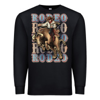 Black Rodeo Cowboy bull western Premium Sweatshirt - HowdyJamesFarm