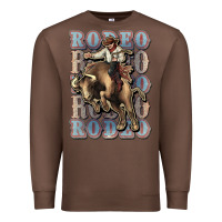 Chestnut Rodeo Cowboy bull western Premium Sweatshirt - HowdyJamesFarm