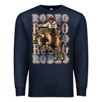 Navy Rodeo Cowboy bull western Premium Sweatshirt - HowdyJamesFarm