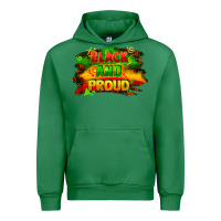 Emerald black and proud Urban Hoodie - FaDigitalArtStudio