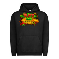 Pigment Black black and proud Urban Hoodie - FaDigitalArtStudio