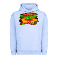 Pigment Grape Ice black and proud Urban Hoodie - FaDigitalArtStudio