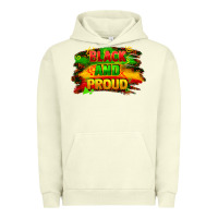 Pigment Pistachio black and proud Urban Hoodie - FaDigitalArtStudio