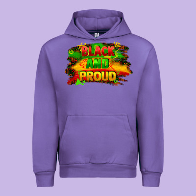 Black And Proud Urban Hoodie Designed By Fadigitalartstudio
