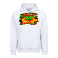 White black and proud Urban Hoodie - FaDigitalArtStudio