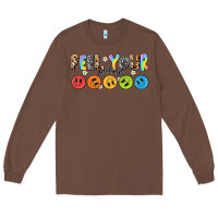 Chestnut feel your feelings Long Sleeve Tee - NancyCooperArtShop