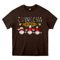 Chocolate Brown Chingona Heavy Core Tee - CowhideDigitalArt