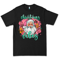 Black christmas vibes santa Premium Tee - AdoDesignShop