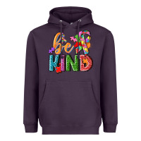 Plum Autism be kind Heavyweight Hoodie - NancyCooperArtShop