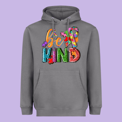 Autism Be Kind Heavyweight Hoodie Designed By Nancycooperartshop