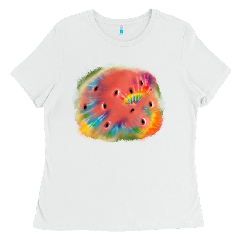 Tie Die Watermelon Ladies Tee by JahusDesignShop | Teevron