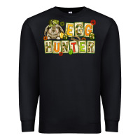 Black Egg hunter with camouflage plate letters Easter Premium Sweatshirt - HowdyJamesFarm