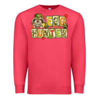 Cardinal Egg hunter with camouflage plate letters Easter Premium Sweatshirt - HowdyJamesFarm