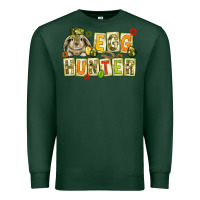 Sports Green Egg hunter with camouflage plate letters Easter Premium Sweatshirt - HowdyJamesFarm