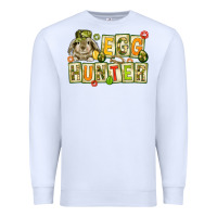 White Egg hunter with camouflage plate letters Easter Premium Sweatshirt - HowdyJamesFarm
