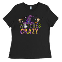Black Witches Be Crazy Ladies Tee - CowhideDigitalArt