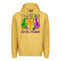 Antique Gold I'm just here for the Crawfish Premium Hoodie - HowdyJamesFarm