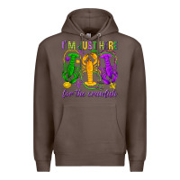 Coffee I'm just here for the Crawfish Premium Hoodie - HowdyJamesFarm