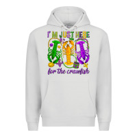 Dove Grey I'm just here for the Crawfish Premium Hoodie - HowdyJamesFarm