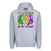 Heather Grey I'm just here for the Crawfish Premium Hoodie - HowdyJamesFarm