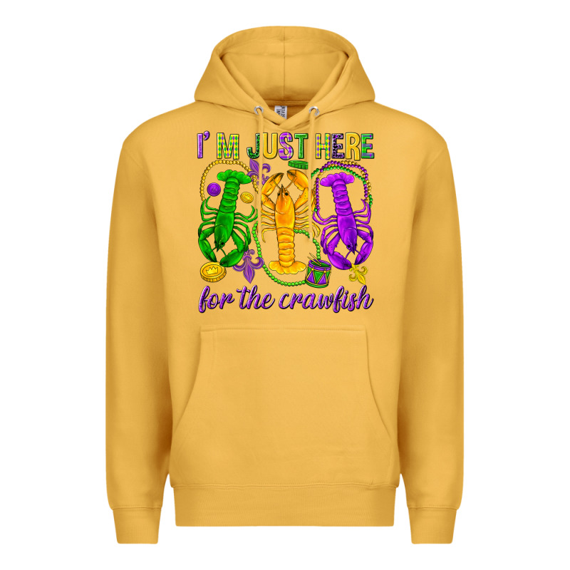 I'm Just Here For The Crawfish Premium Hoodie by HowdyJamesFarm | Teevron