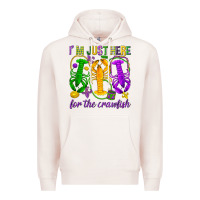 Pale Pink I'm just here for the Crawfish Premium Hoodie - HowdyJamesFarm