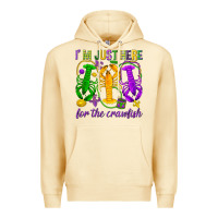 Pina Colada I'm just here for the Crawfish Premium Hoodie - HowdyJamesFarm