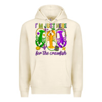 Tofu I'm just here for the Crawfish Premium Hoodie - HowdyJamesFarm