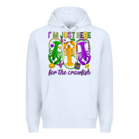 White I'm just here for the Crawfish Premium Hoodie - HowdyJamesFarm