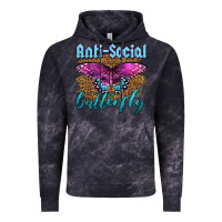 Cloud Black Western Anti-Social Butterfly Vintage Hoodie - LillyAllenDesigns