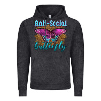 Vintage Black Western Anti-Social Butterfly Vintage Hoodie - LillyAllenDesigns