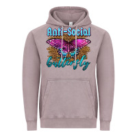 Vintage Zinc Western Anti-Social Butterfly Vintage Hoodie - LillyAllenDesigns