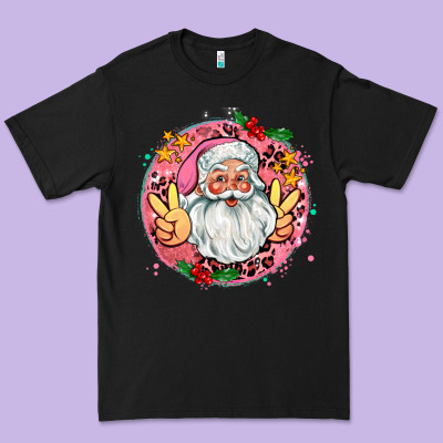 Merry Christmas Peace Santa Premium Tee Designed By Adodesignshop