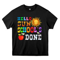 Black hello sun schools done Heavy Core Tee - HRA Design Shop
