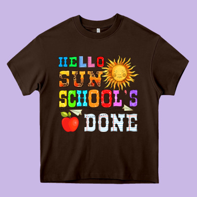 Hello Sun Schools Done Heavy Core Tee Designed By Hra Design Shop