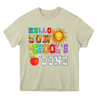 Mossy hello sun schools done Heavy Core Tee - HRA Design Shop