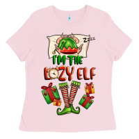 Bubblegum Pink im the lazy elf Ladies Tee - FaDigitalArtStudio