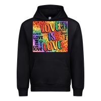 Black Pride love is love Urban Hoodie - FaDigitalArtStudio