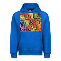 Cobalt Pride love is love Urban Hoodie - FaDigitalArtStudio