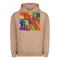 Pigment Burro Pride love is love Urban Hoodie - FaDigitalArtStudio