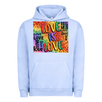 Pigment Grape Ice Pride love is love Urban Hoodie - FaDigitalArtStudio