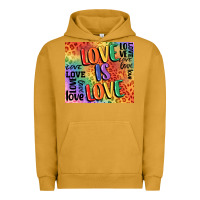 Pigment Peanut Butter Pride love is love Urban Hoodie - FaDigitalArtStudio