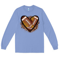 Colony Blue heart football Long Sleeve Tee - JahusDesignShop