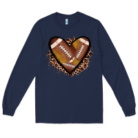 Navy heart football Long Sleeve Tee - JahusDesignShop