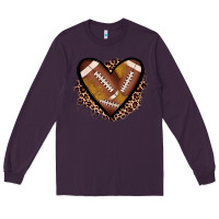 Plum heart football Long Sleeve Tee - JahusDesignShop